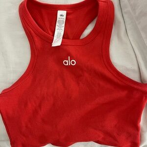 Cropped Alo race back tank